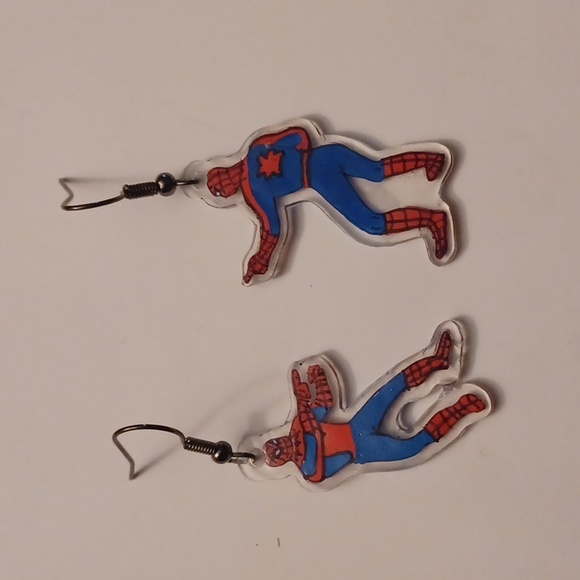 @fluffycowcreates Jewelry - 4/$60 New Spiderman Pair of Earrings - Hand-Made